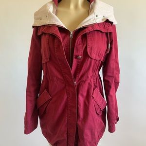 Woman’s Size 38 Red Winter/Rain Coat